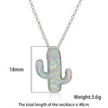 Cactus Pendant Necklace