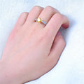 Yellow Topaz Round Ring(December Birthstone) - Bamos