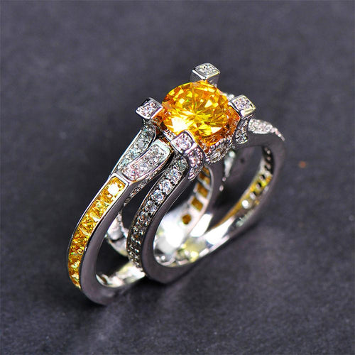 Luxury Women Round Wedding Ring - Bamos