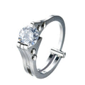 Stainless Steel Round Wedding Ring - Bamos