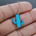 Cactus Pendant Necklace