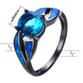 Fashion Women Blue Topaz Ring(December Birthstone) - Bamos