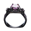 Pink Sapphire Flower Ring (October Birthstone) - Bamos