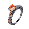 Women Champagne Topaz Zircon Ring(November Birthstone) - Bamos