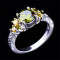 Peridot Round Ring (August Birthstone) - Bamos