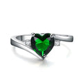 Emerald Heart Ring - Bamos