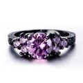 Pink Sapphire Round Ring (October Birthstone) - Bamos