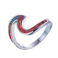 Women Opal Wave Ring (6 Colors) - Bamos