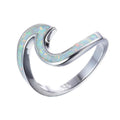 Women Opal Wave Ring (6 Colors) - Bamos