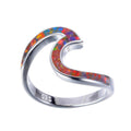 Women Opal Wave Ring (6 Colors) - Bamos