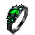 Emerald Round Ring (May Birthstone) - Bamos