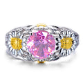 Pink Daisy Ring (October Birthstone) - Bamos