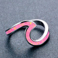 Women Opal Wave Ring (6 Colors) - Bamos