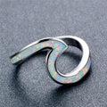 Women Opal Wave Ring (6 Colors) - Bamos