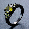 Peridot Round Ring (August Birthstone) - Bamos