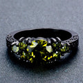 Peridot Round Ring (August Birthstone) - Bamos