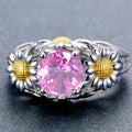 Pink Daisy Ring (October Birthstone) - Bamos