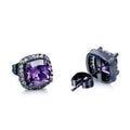 Women Purple Amethyst Wedding Jewelry Set(February Birthstone) - Bamos