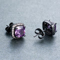 Women Purple Amethyst Wedding Jewelry Set(February Birthstone) - Bamos