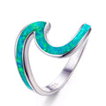 Women Opal Wave Ring (6 Colors) - Bamos