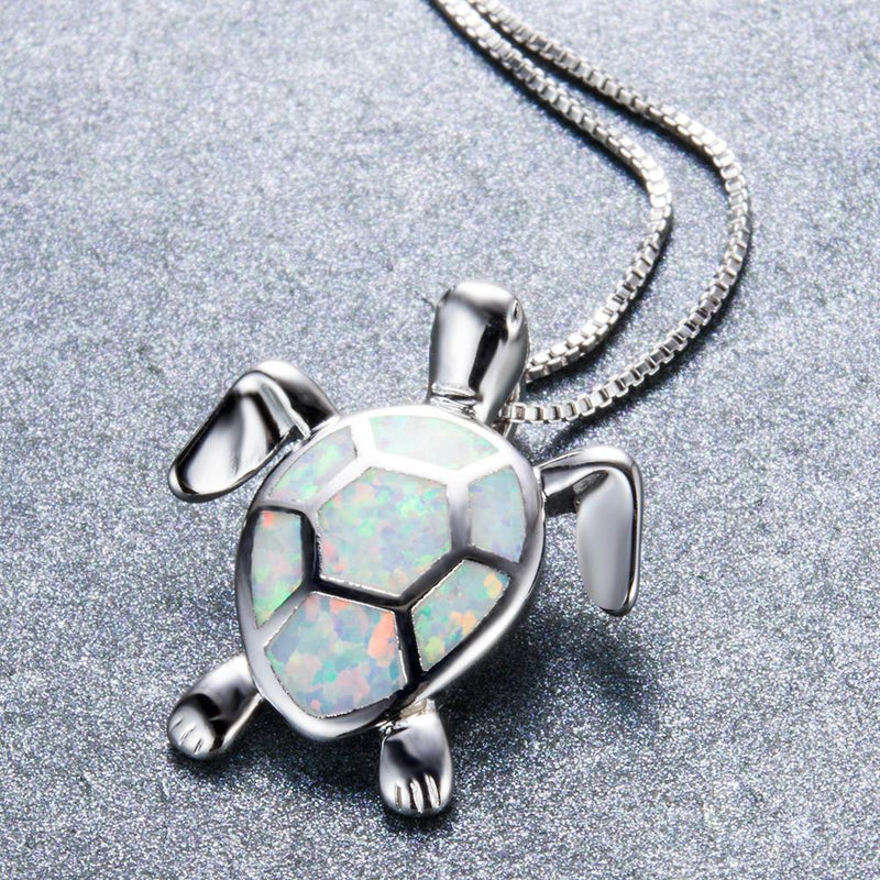 Opal Turtle Necklaces & Pendants (4 Colors) - Bamos