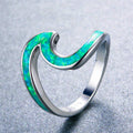 Women Opal Wave Ring (6 Colors) - Bamos