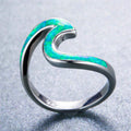Women Opal Wave Ring (6 Colors) - Bamos