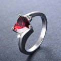Red Heart Ring(January Birthstone) - Bamos