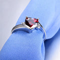 Red Heart Ring(January Birthstone) - Bamos