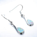 Water Drop Opal Dangle Earrings - Bamos