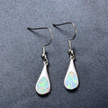 Water Drop Opal Dangle Earrings - Bamos