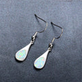 Water Drop Opal Dangle Earrings - Bamos