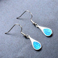 Water Drop Opal Dangle Earrings - Bamos