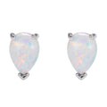 Green/Blue/White Opal Stud Earrings - Bamos