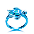 Blue Opal Turtle Ring - Bamos