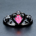 Pink Opal Crown Ring - Bamos