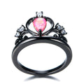 Pink Opal Crown Ring - Bamos