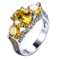 Yellow Topaz Ring(December Birthstone) - Bamos