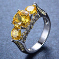 Yellow Topaz Ring(December Birthstone) - Bamos