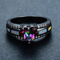 Rainbow Heart Ring Mystery Jewelry - Bamos